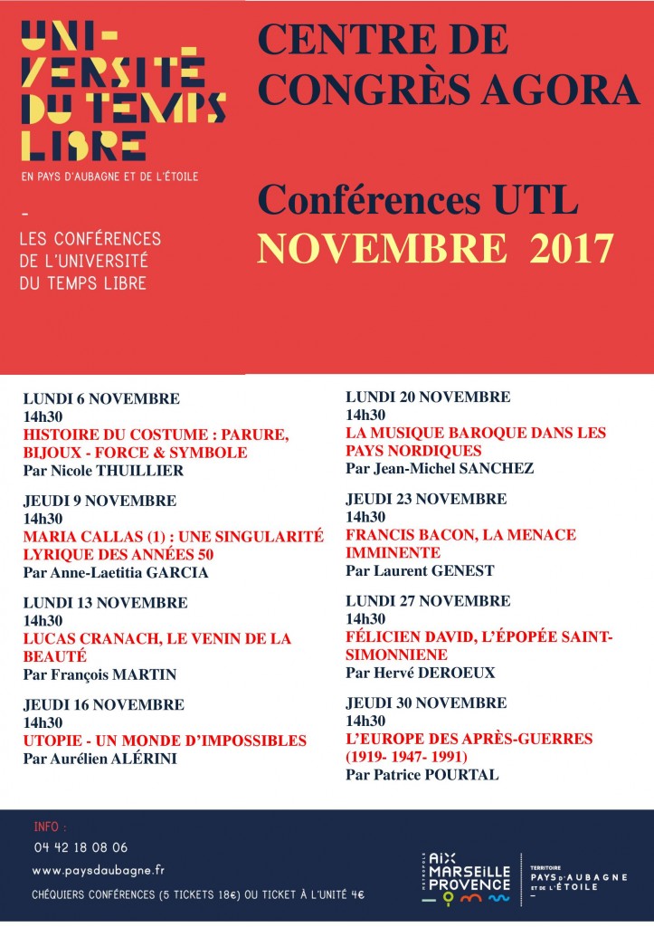 Conférences UTL Aubagne